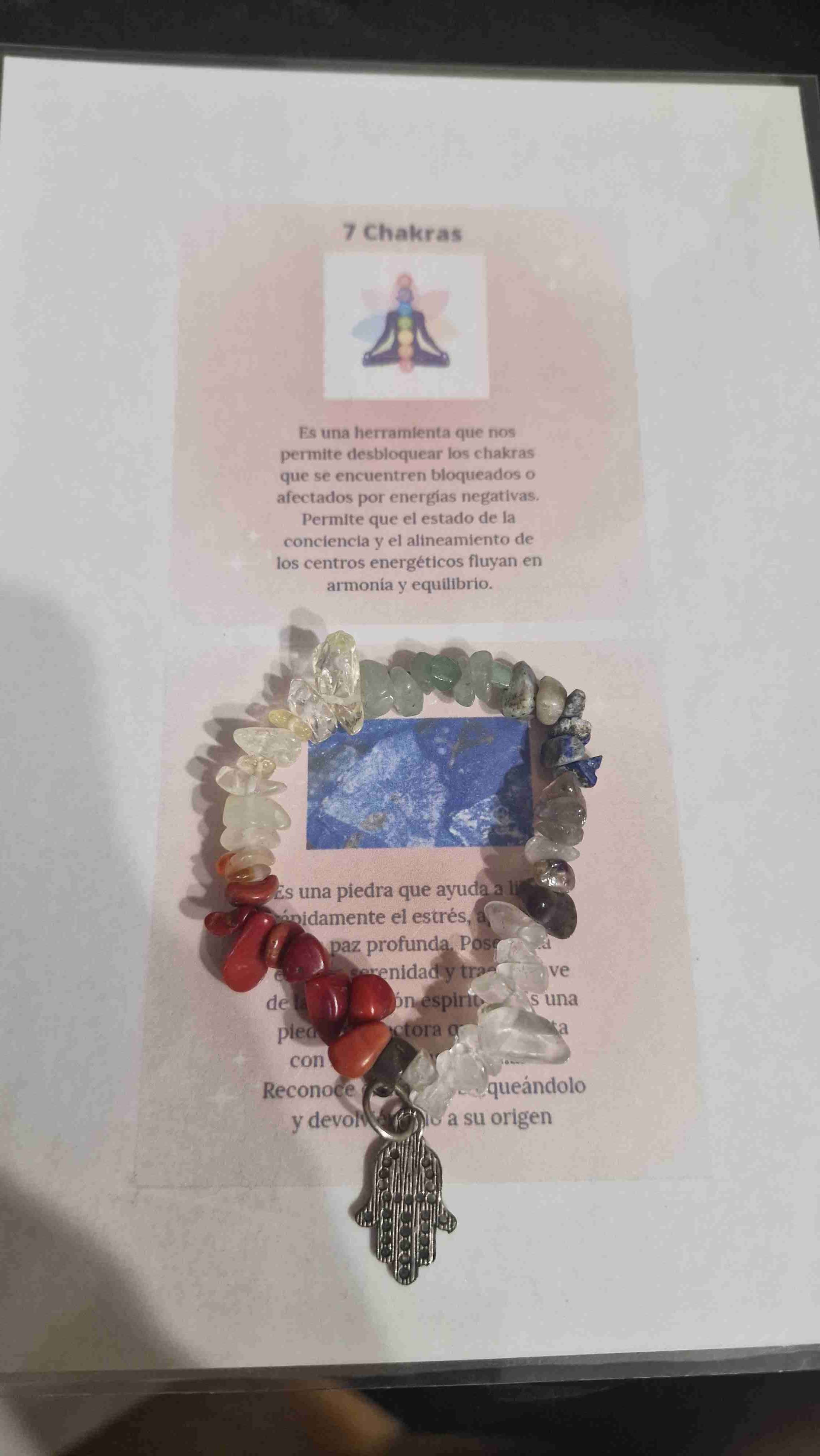 Pulsera de piedras 7 chakras