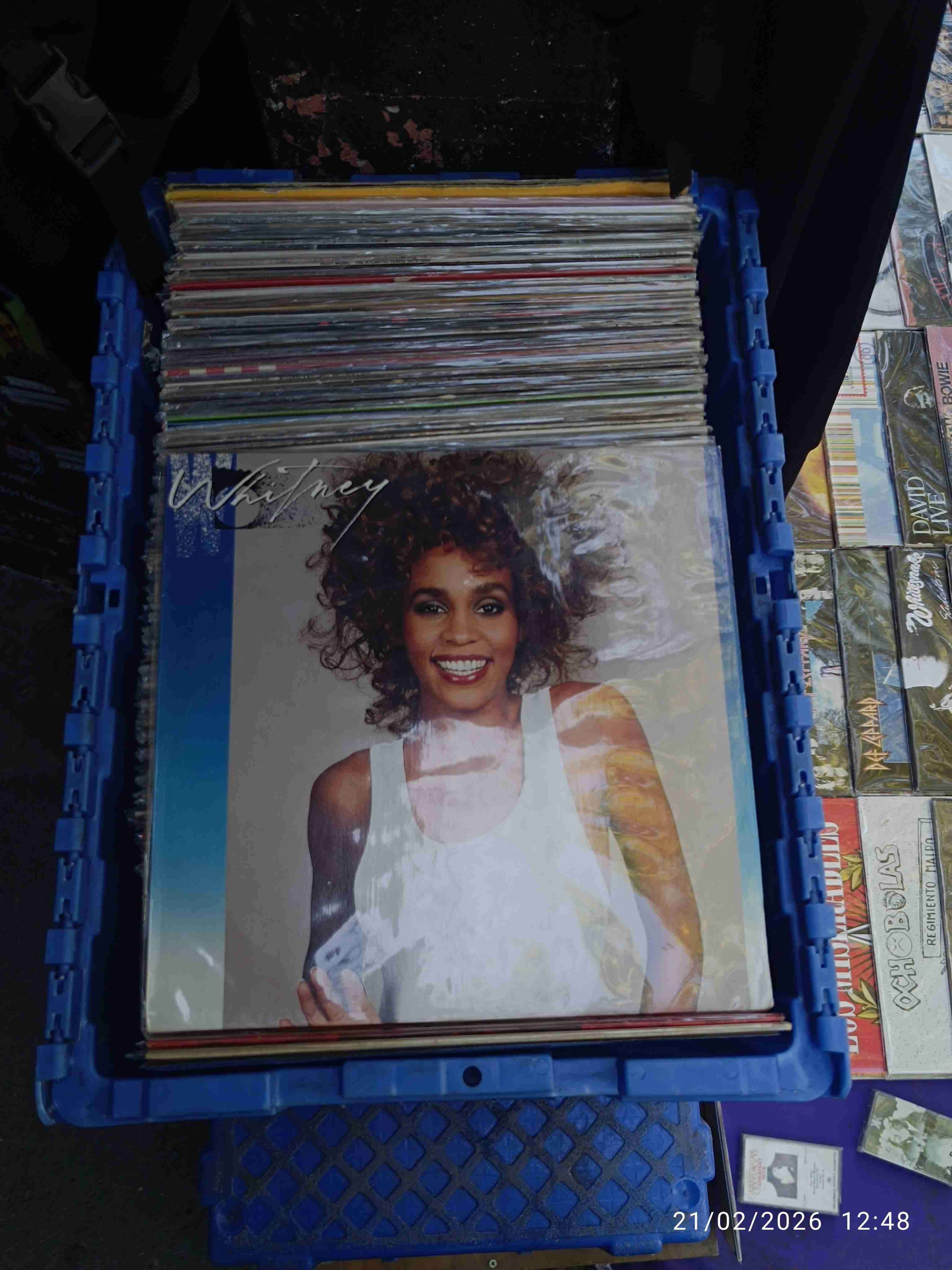 Colección de discos de vinilo